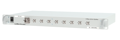 Active Splitter Rack, 8-Way, 30 MHz - 6 GHz, 1U, SMA & N-type