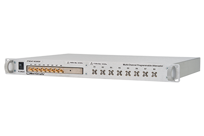 Programmable Attenuator, 8-Channel, 1 MHz to 8 GHz, 95 dB, 1U, SMA